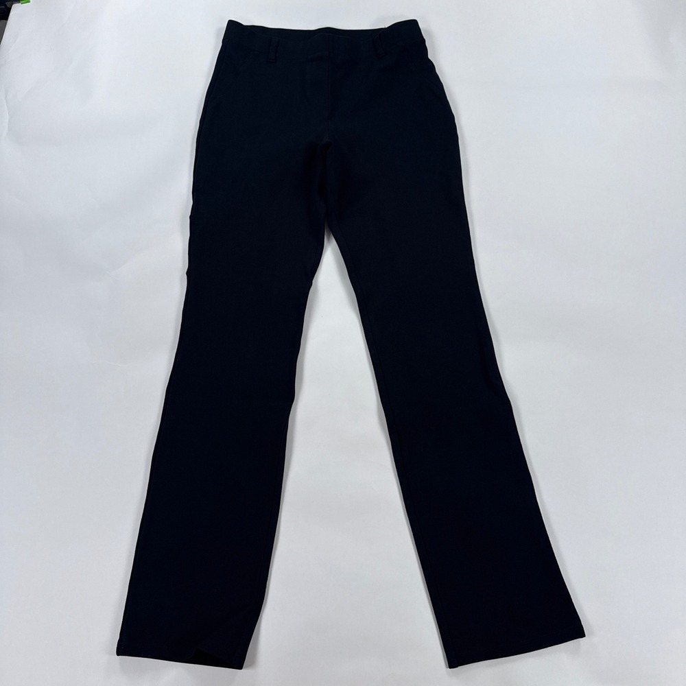 Quince Womens Pants S Black Ultra-Stretch Ponte Straight Leg Professional Pant